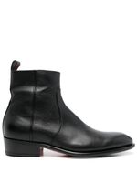 Santoni bottines à fermeture zippée - Noir