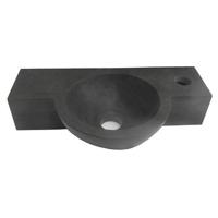 Fontein Montreux Rechthoek/Rond 40x23x8cm Limestone Antraciet