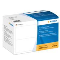 Herma 4319 Frankeeretiketten 163 x 45 mm Papier Wit 1000 stuk(s) Permanent hechtend Frankeermachine