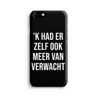 Meer verwacht - Zwart: Volledig Geprint iPhone 7 Hoesje - thumbnail