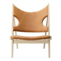 Menu Knitting Loungestoel - Eiken / Dunes Cognac