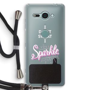 Sparkle quote: Sony Xperia XZ2 Compact Transparant Hoesje met koord