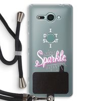 Sparkle quote: Sony Xperia XZ2 Compact Transparant Hoesje met koord - thumbnail