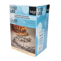 Clusterverlichting 1152 warm witte lampjes 8 m