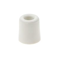 Rubberen deurstop / deurbuffer 35 x 30 mm wit   -