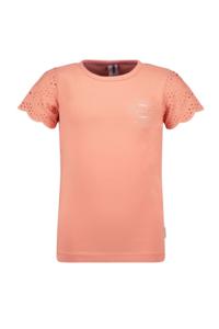 B.Nosy Meisjes t-shirt - Pippi - Perzik