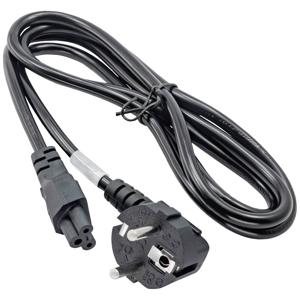 Akyga Power Cord AK-NB-01A for notebooks IEC C5 250V/50Hz 1,5m Zwart CEE7/7 C5 stekker