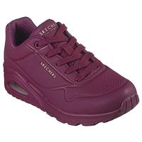 Skechers Uno Stand On Air dames Sneaker Low top, Plum Durabuck Mesh, 42 EU