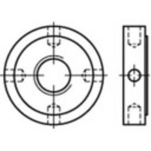 TOOLCRAFT 137266 Kruismoer M28 DIN 1816 Staal 10 stuk(s)