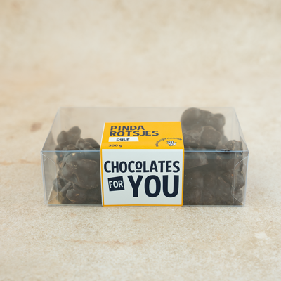 Chocolates For You Pindarotsjes puur 300 gram Chocolates For You Pindarotsjes puur 300 gram