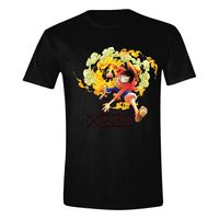 One Piece T-Shirt Luffy Attack Size L - thumbnail