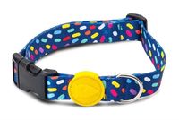 MORSO HALSBAND HOND GERECYCLED COLOR INVADERS PAARS 43-70X2,5 CM - thumbnail