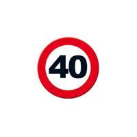 Kartonnen bord rond 40 jaar   - - thumbnail