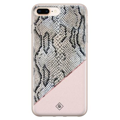 iPhone 8 Plus/7 Plus siliconen hoesje - Snake print
