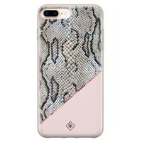 iPhone 8 Plus/7 Plus siliconen hoesje - Snake print