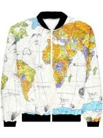 SAINT MXXXXXX veste bomber à imprimé graphique - Blanc