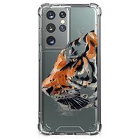 Back Cover Samsung Galaxy S21 Ultra Watercolor Tiger - thumbnail