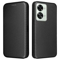 OnePlus Nord 2T Flip Case - Koolstofvezel - Zwart - thumbnail