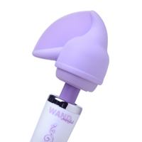 XR Brands Flutter Tip Silicone Wand Attachment - Purple - thumbnail