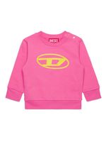 Diesel Kids sweat en coton à logo imprimé - Rose