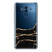 Gouden marmer: Huawei Mate 10 Pro Transparant Hoesje - thumbnail