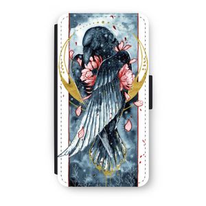 Golden Raven: iPhone XS Flip Hoesje