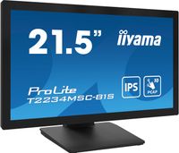 Iiyama ProLite T2234MSC-B1S Touchscreen monitor Energielabel: E (A - G) 54.6 cm (21.5 inch) 1920 x 1080 Pixel 16:9 8 ms DisplayPort IPS LCD - thumbnail