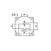 Celsa IER/3 2000/5A 5VA Kl. 5P10 Beschermstroomomvormer Primaire stroom: 2000 A Secundaire stroom: 5 A Doorvoering (hxb): 32 x 82 mm Doorvoer (Ø): 0 mm 1