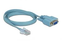 DeLock Adapter RS-232 DB9 female > 1 x serieel RS-232 RJ45 stekker 1 m