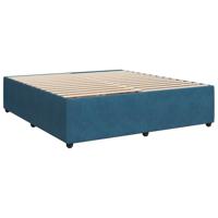 vidaXL Bedframe fluweel blauw 180x200 cm, bed, bed ombouw, boxspring, bedbodem, slaapkamermeubel, twijfelaar bed, 2 persoonsbed, tweepersoonsbed