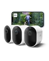 Arlo Pro 5 Draadloze WiFi Beveiligingscamera Buiten, 2K+ HDR, 160˚ Verbeterd Kleurennachtzicht, Sirene, Bewegingsdetectie, 2-Weg-Audio, 8 mnd Batterij, Arlo Secure Plan Proefperiode, 3 Cam, Wit