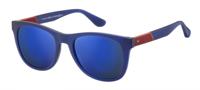 Tommy Hilfiger zonnebril TH1559/S PJP/XT heren blauw/rood met spiegellens