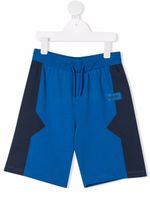 Kenzo Kids short de sport colour block - Bleu