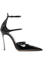 Casadei escarpins Super Blade Rachel 10 mm en cuir - Noir - thumbnail