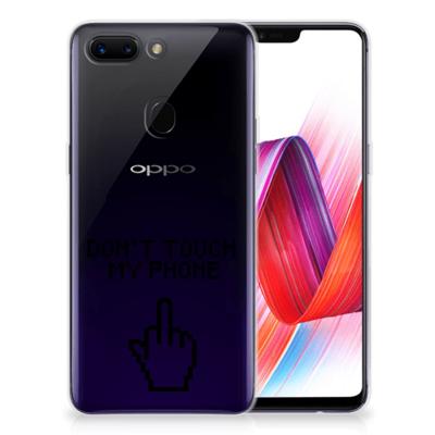 OPPO R15 Pro Silicone-hoesje Finger Don't Touch My Phone OPPO R15 Pro Silicone-hoesje Finger Don't Touch My Phone