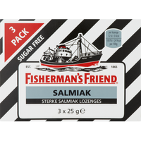 Fisherman's Friend Salmiak Suikervrij 3 Pack 3 x 25g bij Jumbo