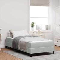 vidaXL Boxspring Velours Bed met Schuim Matras - Moderne en Comfortabele Luxe Slaapoplossing