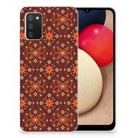 Samsung Galaxy A02s TPU bumper Batik Brown - thumbnail