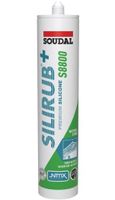 Soudal Silirub+ S8800 | Natuursteen | Siliconenkit | Marmergrijs | 300 ml - 120990