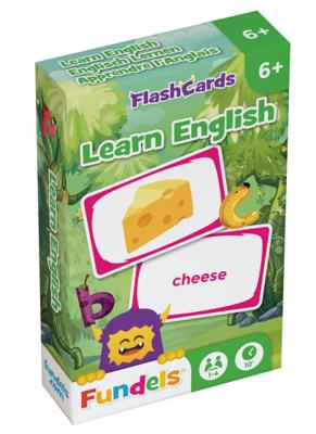 Fundels flashcards Engels Leren 6 x 9,3 cm karton
