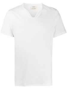 Zadig&Voltaire t-shirt Monastir à col tunisien - Blanc