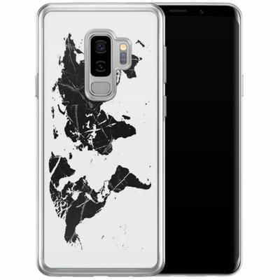 Samsung Galaxy S9 Plus siliconen hoesje - Wereldkaart