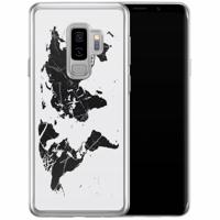 Samsung Galaxy S9 Plus siliconen hoesje - Wereldkaart