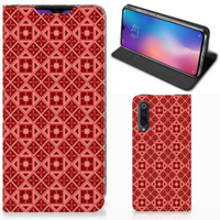 Xiaomi Mi 9 Hoesje met Magneet Batik Rood - thumbnail