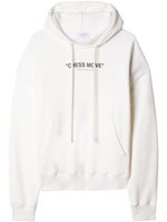 Off-White hoodie en coton Chess Move à slogan imprimé - Tons neutres