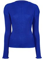 Proenza Schouler sweat nervuré à col montant - Bleu