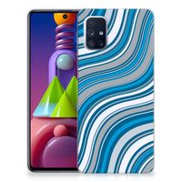 Samsung Galaxy M51 TPU bumper Waves Blue