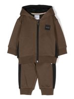 BOSS Kidswear survêtement à patch logo - Marron