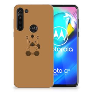 Motorola Moto G8 Power Telefoonhoesje met Naam Baby Hyena