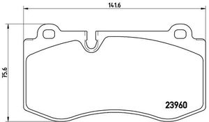 Remblokkenset, schijfrem BREMBO XTRA LINE P50074X